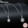 31f6ebeecdd69c6f BAMOER Moissanite Pendant Necklace D Color VVS1 Lab Grown Diamond for Women Wedding Engagement Sterling Sier Fine Jewelry