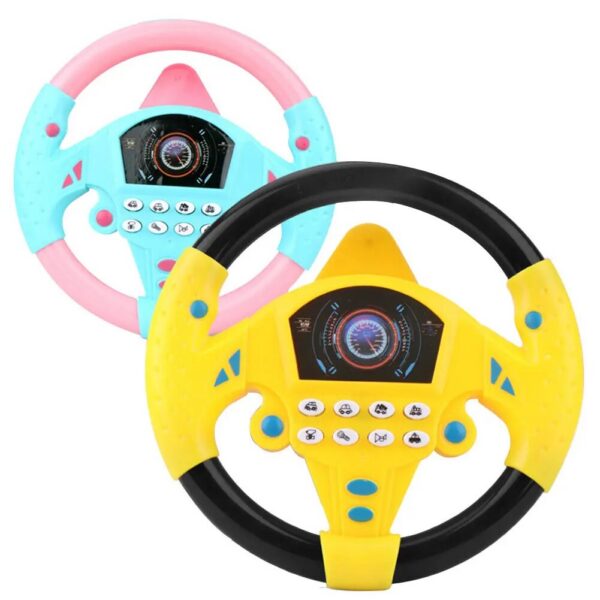 31fb60d483122bed Simulate Car Copilot Steering Wheel Eletric Baby with Sound Kids Musical Educational Stroller Driving Vocal Toys