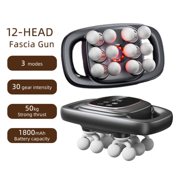 320211454c2c5ac9 16-Head Fascia Gun High-Frequency Vibration Body Massage Gun Back and Waist Massager Neck Shoulder Massager Muscle masajeador