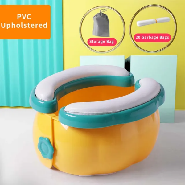 321969a0d3fc3daa Toilet Portable Travel Baby Foldable Kids Potty Training Seat Easy to Clean With Storage Bag and 20 Garbage Bags