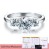 321f70ab2b31934b GRA Shiny Real 1CT D Color Moissanite Diamond Wedding Rings For Women Original Sterling Sier Quality Fine Jewelry