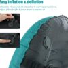 32210b0e840f7faa HOMBYS Beach Pillow Inflatable Camping Pillow Pool Pillow-Won’t Blow Away on Windy Beaches, Soft & Durable, Foldable and Portable, with Straps and Sandbag.(Blue, 17"x12.6"x4.7")