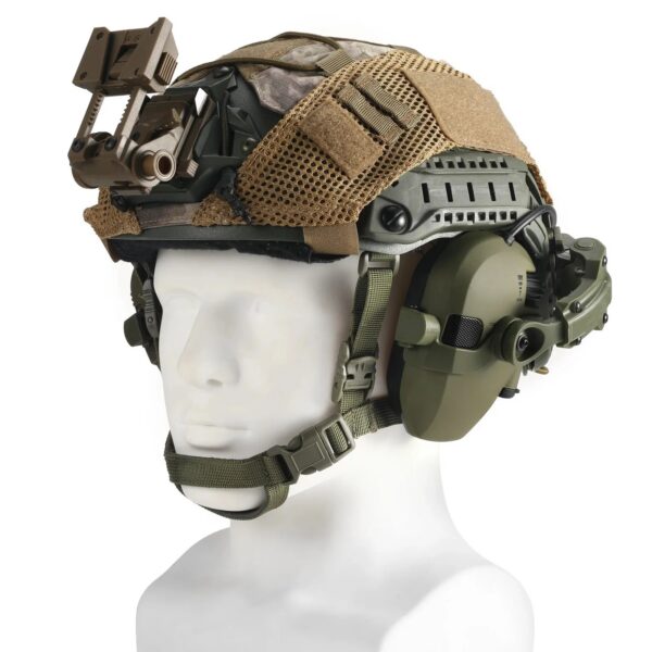 3227e0e7e2672746 NEW Airsoft Shooting Noise Reduction Earmuffs Tactical Helmet Mounted Electronic Hearing Protector Sound Amplification Headphone