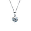 322b5c1df5280ba6 GRA 1CT-3CT Moissanite Diamond Wedding Pendant Necklace for Women Sterling Sier Long Chain Quality Fine Jewelry
