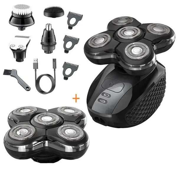 3230031476081716 Shavers Pro Shaver For Men Wet Dry Head Electric Razor Beard Hair Trimmer Rechargeable Bald Shaving hine 5in1 Grooming Kits 230529