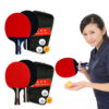 3237a4abadeaeaec Table Tennis Racket 2 Rackets & 3 Balls Table Tennis Paddles Professional Ping Pong Paddle with Bag for Beginners Training Game