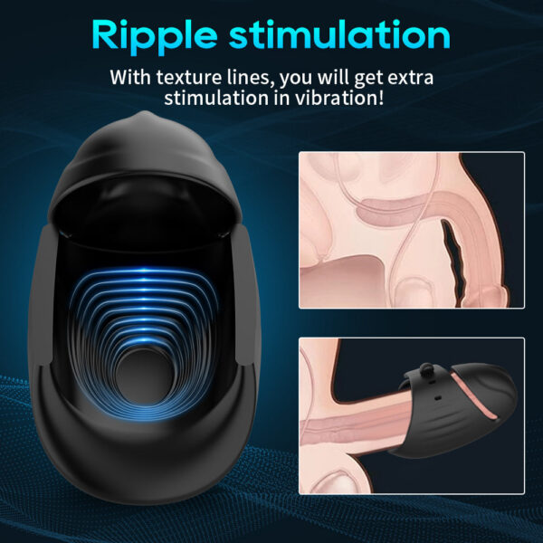 APP Remote Control Male Masturbation Cup Glans Adjustable Delayed Ejaculation Trainer Vibrator Sex Toy For Men