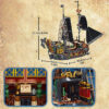 323c83ccf03efbf9 Pirate Ship Building Blocks Sailboat Model Bricks City Traffic Series Creative Desktop Decoraiton Toys For Children Adult Gifts
