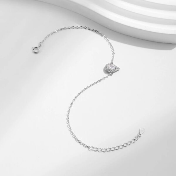 323d274cbe4dbfeb MODIAN 925 Sterling Silver Water Drop Clear CZ Bracelet Pear Cut Link Chain Platinum Plated Bracelet For Women Wedding Jewelry