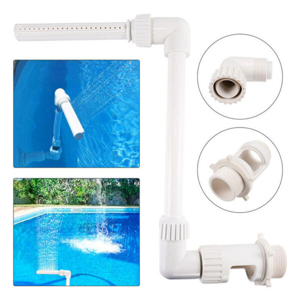 Waterfall Fountain Kit PVC Feature Water Spay Pools Spa Decorations Easy Install Swimming Pool Accessories