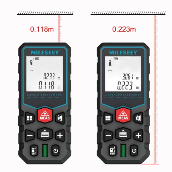 324161ec0a5446d4 Mileseey X5 Laser Distance Meter Roulette Digital Tape Rangefinder Level Bubble Trena Metro Range Finder Measuring Tools