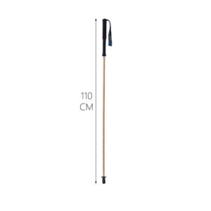 32425366a7a6d5c8 Bamboo Trekking Poles Carbon Fiber Hiking Portable 5-Section Foldable Outdoor Walking Sticks Walk Cane Climbing Equipment