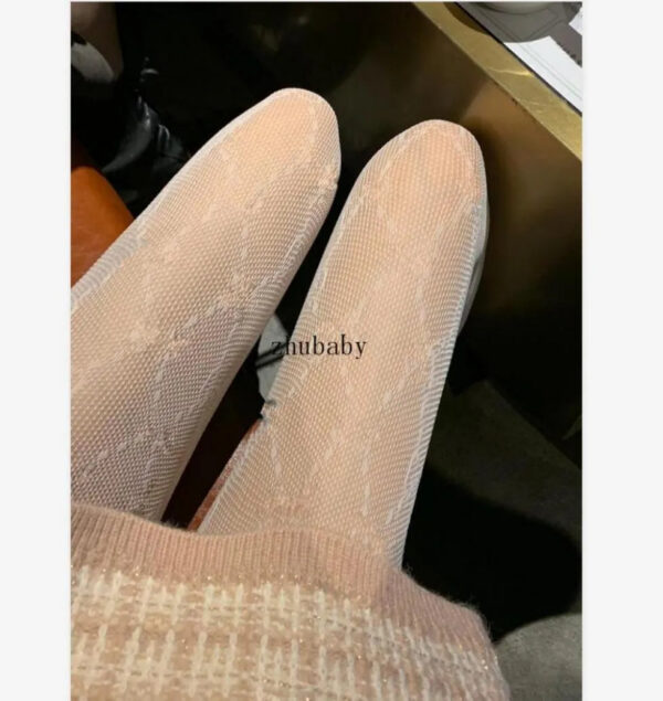 324ff64ac6bd6564 Women Style Pantyhose Wild Thin Sexy Stretch Stockings Letter Pattern Net Mesh leggings For Women7707979