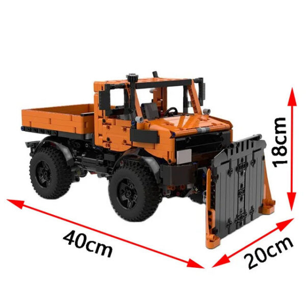 NEW Technical 1264PCS MOC Building Blocks Truck Model Unimog U1400 Snowplow Cars MOD 42126 F-150 DIY Bricks Toys Assemble Gifts