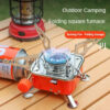 Camping Mini Big Power Heater Gas Stove Outdoor Tourist Burner Cooker Portable Picnic Cookware Barbecue BBQ