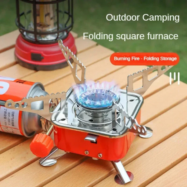 Camping Mini Big Power Heater Gas Stove Outdoor Tourist Burner Cooker Portable Picnic Cookware Barbecue BBQ