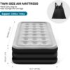 326324255201d08c Panana Twin Air Mattress with Built in Electric Pump, Height 18.5" Comfort Blow up Inflatable Guest Air Bed Airbed with Flocked Top, Storage Bag for Family, Home, Camping
