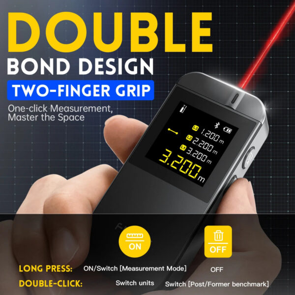 FNIRSI IR40 Smart Laser Rangefinder 40m Digital Distance Meter with APP Connection