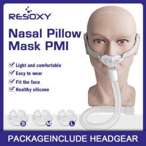 327be1764387b8c7 Resoxy Cpap Nasal Pillows Mask Universal PM1 Sleep Apnea Nasal Mask For Cpap&Bipap With S/M/L 3 Sizes Silicone Cushions