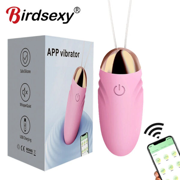 327d2a493320a911 Bluetooth App Mini Bullet Vibrator for Women Clit Stimulator Wireless Remote Pantie Vibrating Love Egg Female Sex Toy for Adults