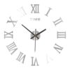 3D Acrylic Digital Roman Numerals Design Mirror Fashion Large Round Wall Clock DIY Self Adhesive Clocks