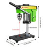Mini Benchtop Drill Press with Work Light and 775 Motor,Bench Drilling Machine for Woodworking, Jewelry & Crafts, B10 Chuck