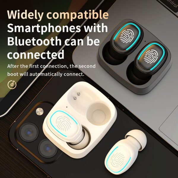 Wireless Bluetooth Touch Light Mini High Earplugs Anti Sweat HD Sound Quality Stereo Universal Headset