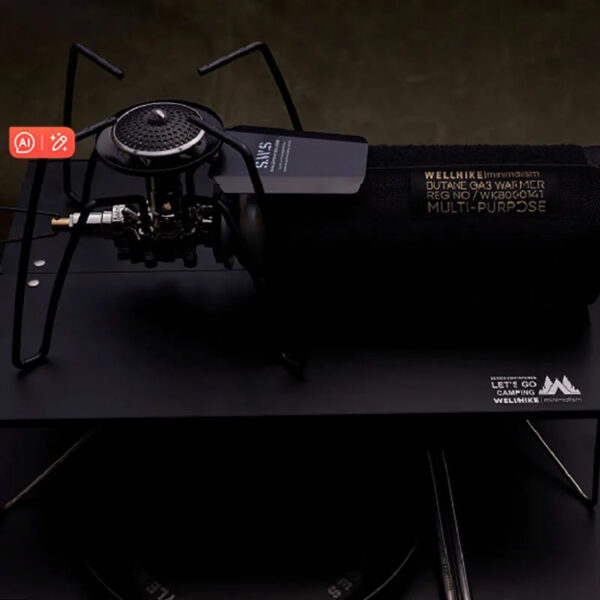 328f11bb4ee9983b WELLHIKE Spider Stove Black Spider Folding Card Stove Camping Tableware Camping Kitchenware Camping Barbecue Stove Gas Stove