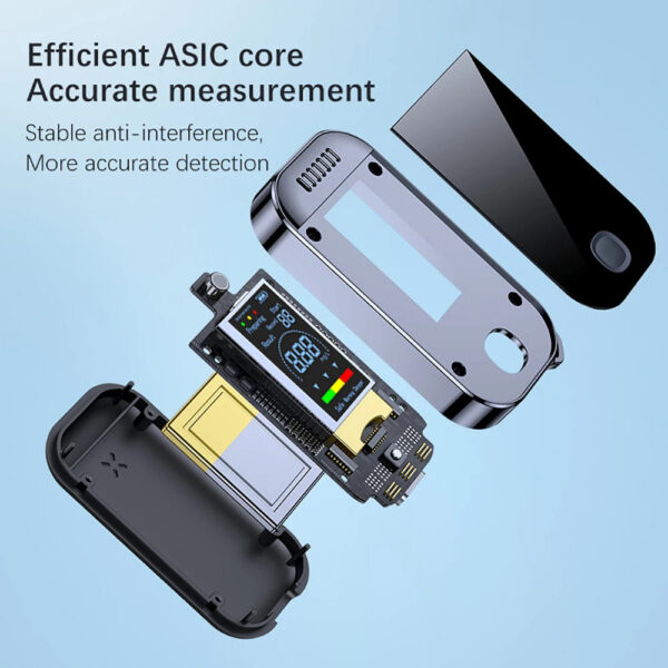 3291628ddf4595cf NEW Digital Breath Alcohol Tester Professional Breathalyzer With LCD Display USB Rechargeable Electronic Alcohol Tester Keychain