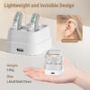 Rechargeable USB Hearing Aid Behind the Ear Sound Amplifier Elderly Noise Cancelg Deaf Care Charging case