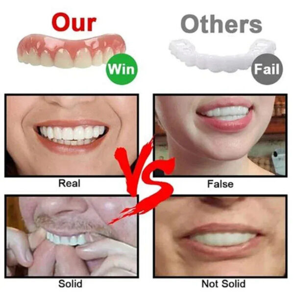 3299d9c96d2a7a27 Silicone false teeth cosmetic veneer men and women oral hygiene tools dentures veneers dental cosmetics