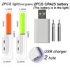Fishing Light Stick Rod LED CR425 3.6V Lithium Battery USB Charge Kit Pesca Tool Luminous Tackle Night Bright Fluorescent Lamp