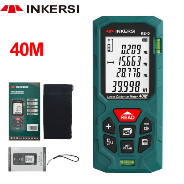 32c5b26fae4b9be5 INKERSI rangefinder Digital Tape Measure 40/60/80/100/120m lazer Trena Laser Distance Meter Accurate Roulette Range Finder