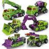 32ce4f806c6cac0f 6 IN 1 NBK 42CM Devastator Toy Transformation KO Robot Car combination Action Figure excavator Blender Model Kid NO BOX