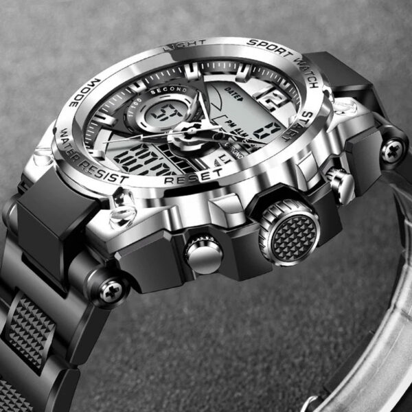 LIGE Military Digital 50m Waterproof Wristwatch LED Quartz Clock Sport Watch Male Big Watches Men Relogios Masculino