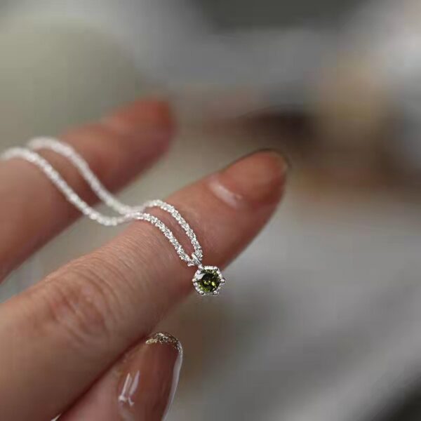 New Sterling Sier Sparkling Sky Star Necklace for Women Pink Diamond Pendant Collar Chain Neckchain Jewelry