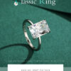 32f38c864c564006 Modian Classic Rectangular Cutting Clear CZ Ring Solid 925 Sterling Silver Luxury Finger Rings For Women Wedding Fine Jewelry