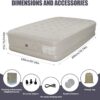 330438086212b6c7 Queen Size Inflatable Mattress | Inflatable Camp Mattress Pad,Queen Size Mattress, Comfort High Blow up Airbed for Home Travel, Picnic, Camping