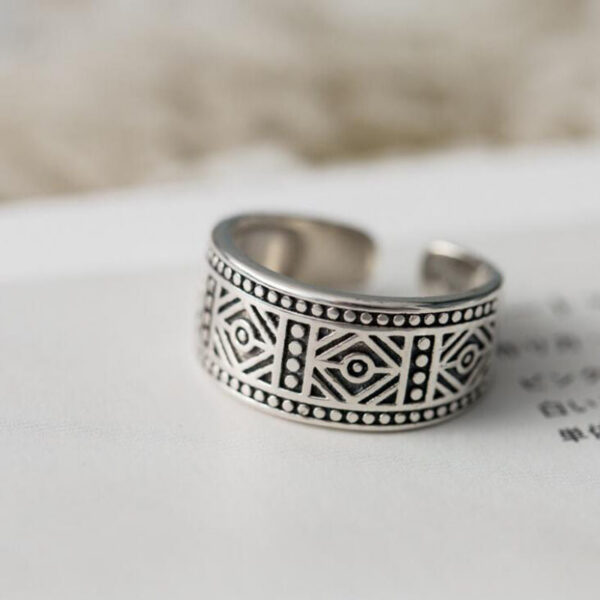 331116cbc4cd6f66 Sterling Sier Retro Diamond Open Rings For Women Jewelry Wholesale Accessories Offers With Free Shipping GaaBou
