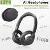 HTC HP06 Bluetooth V6.0 Wireless Open-Ear Headphones Foldable Punchy Bass Headset for PC Laptop phone TV lightweight Hollow Airy