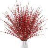 33199533688f6238 Sggvecsy 10 Pcs 29.5’’ Long Artificial Jasmine Flowers Tall Fake Flower Bouquet Faux Jasmine Plants Dry Branches for Wedding Home Party Office Hotel Restaurant Kitchen Decoration(Blue)