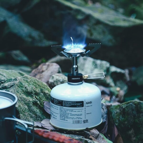 Fire-Maple Buzz Compact Camping Gas Stove | 3100W Mini Pocket Backpacking Cooking Folding Burner | Outdoor Trekking Hiking Mountaineering