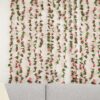 BLEUM CADE 12Pcs 98.4Ft Flower Garland Artificial Rose Vines for Bedroom, Cute Fake Hanging Flower Vines Floral Garland Decorations for Wedding Party Wall Room Decor Aesthetic