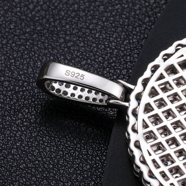 20/30/40mm Round D Color VVS Moissanite Pendant Sterling Sier Necklaces Iced Out Shining Passed Diamond Test Wholesale
