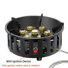 332982d1956d8175 19800W 7-Core Stove High-Power Strong Fire Portable Tourist Gas Burner Windproof Electronic Ignition Camping Equipment