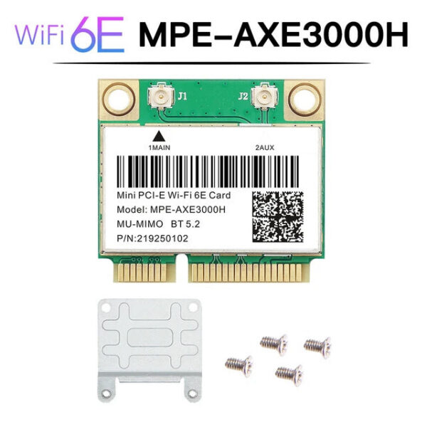 WiFi 6E AX210HMW Mini PCI-E Wifi Network Bluetooth 5.3 AX210 Card 802.11AX Wireless Wi-Fi Adapter For Desktop Laptop