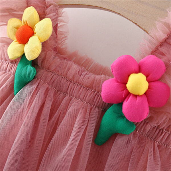 Summer Delicate Flower Evening Dress Children Clothes Soft Skin-friendly Voile Baby Girl Fairy Dresses Wedding 0 To 3 Y Toddlers