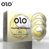 OLO Ultra Thin Condom 0.01 Feeling Penis Sleeve Hyaluronic Acids Rubber Latex Ejaculation Delay Dotted Condoms Intimate Sex Toy