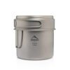 Widesea Camping Portable Mug Titanium Cooking 1100ML Pot Pan Folding Handles Hiking Outdoor Ultralight Tableware Cookware