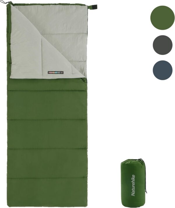 Naturehike Sleeping Bags for Adults, Lightweight Rectangular Spliceable 3 Season Sleeping Bag, for Outdoor Camping, Hiking